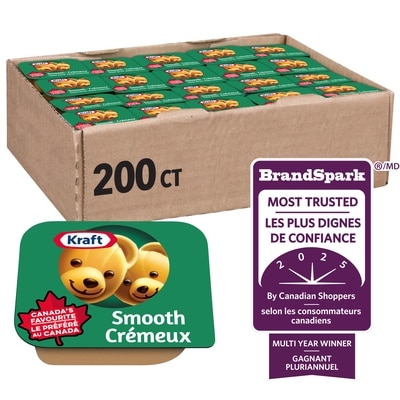Kraft Beurre D'Arachide Lisse, 200 En Paquets Individuels 200 ea, 0,23 $/1ch