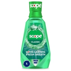 Crest Mouthwash, Classic, Fresh Mint 1 l, $0.75/100ml