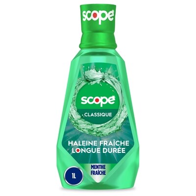 Crest Rince-bouche Classique, Menthe fraîche 1 l, 0,75 $/100ml