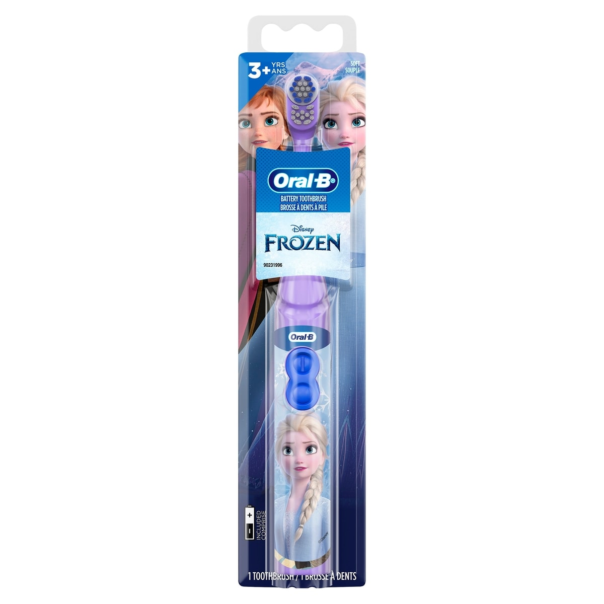 Oral-B Brosse à dents à pile La Reine des neiges de Disney, souple, pour enfants de 3 ans et plus 1 ea, 10,99 $/1ch
