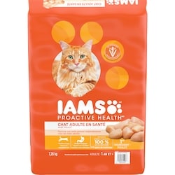 Iams Nourriture sèche pour chats adultes PROACTIVE HEALTH Healthy Adult avec poulet, sac 7.26 kg, 0,61 $/100g