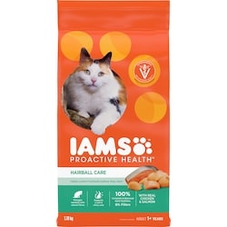 Iams Proactive Health Hairball Care with Chicken & Salmon Dry Cat Food 3.18 kg, $0.88/100g