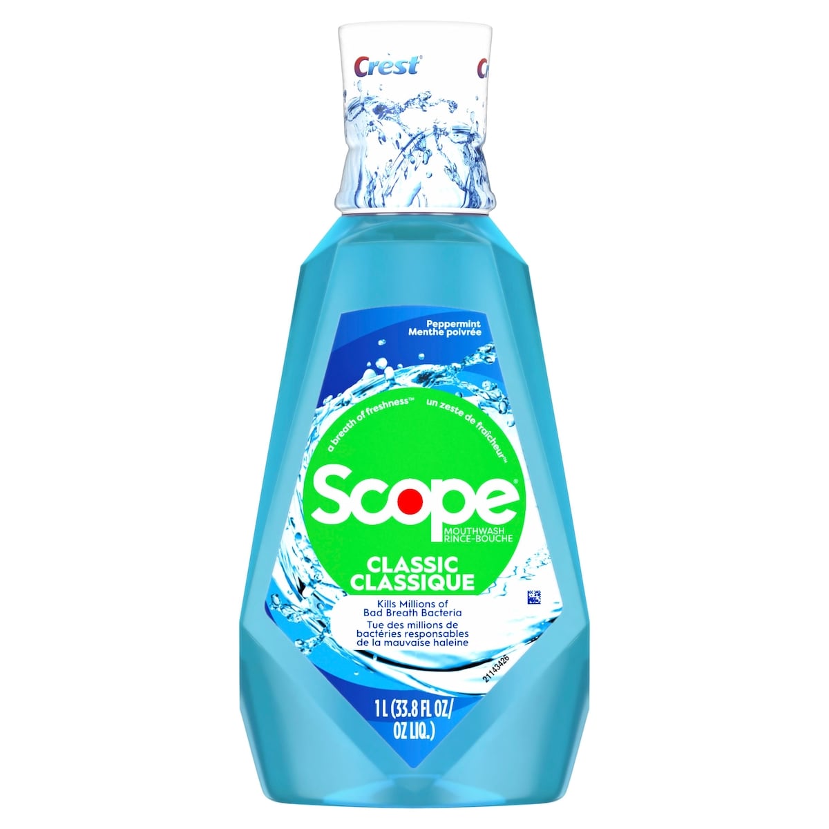 Crest Scope Classic Mouthwash Cool Peppermint   1 l, $0.55/100ml