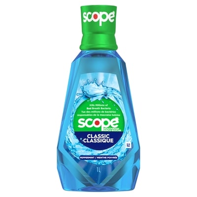 Crest Rince-bouche Scope Classique Menthe glacée 1 l, 0,50 $/100ml