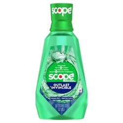 Crest Rince-bouche Invincible, élimine les germes responsables de la mauvaise haleine, menthe 1 l, 0,90 $/100ml