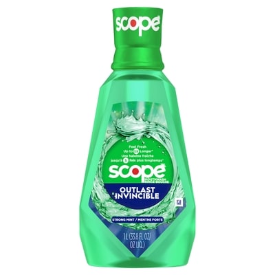Crest Rince-bouche Scope Outlast, saveur Menthe longue durée, 1 l, 0,80 $/100ml