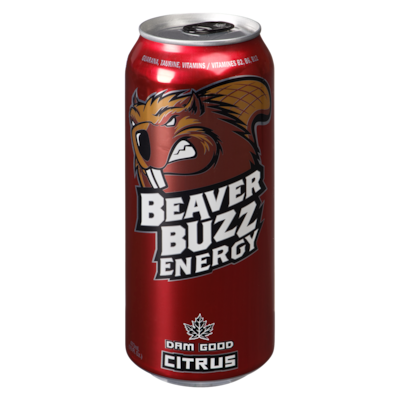 Beaver Buzz Energy Drink, Citrus 473 ml, $0.53/100ml