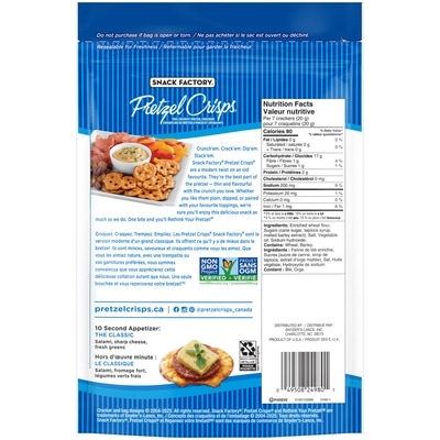 Craquelins de bretzels Pretzel Crisps Originale de