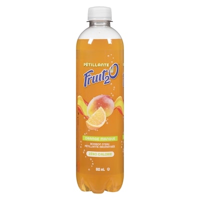 Fruit 2O Boisson pétillante Orange Mangue 502 ml, 0,38 $/100ml