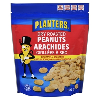 Planters Delicately Seasoned Dry Roasted Peanuts 550 g, $1.45/100g