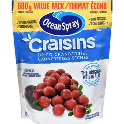 Ocean Spray Canneberges séchées 680 g, 1,25 $/100g