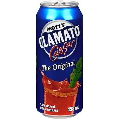 Mott's Motts Clamato Caesar Original (ID required at pick-up) 458 ml, $0.88/100ml