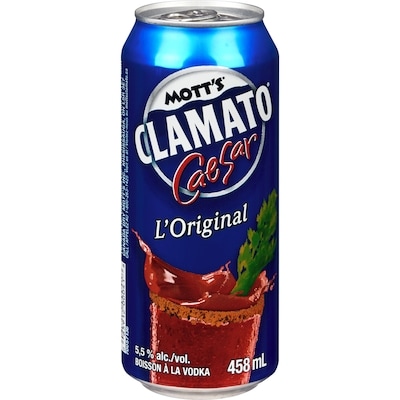 Mott’s Motts Clamato Caesar Original (Pièce d’identité requise au moment du ramassage) 458 ml, 1,09 $/100ml
