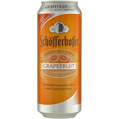 Schofferhofer Grapefruit Radler (ID required at pick-up) 500 ml, $0.61/100ml