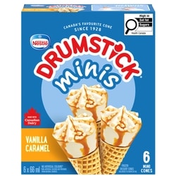 Nestlé Drumstick Minis Vanilla Caramel Cones 396 ml, $1.52/100ml