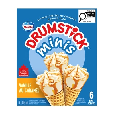 Nestlé Drumstick Cornets Minis Vanille Au Caramel 396 ml, 1,01 $/100ml