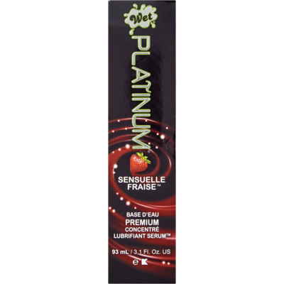 Wet Lubrifiant WET Platinum fraise 93 ml, 12,89 $/100ml