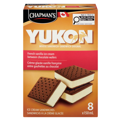 Chapmans Yukon Moose Sandwich French Vanilla 8x150.0 ml, $0.40/100ml