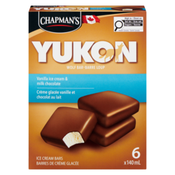 Chapmans Yukon Wolf Ice Cream Bar Vanilla - 6x140.0 ml | Your
