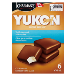 Chapmans Yukon Wolf Ice Cream Bar Vanilla - 6x140.0 ml | Loblaws