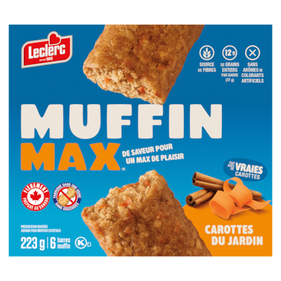 Barres Muffin Max, carottes