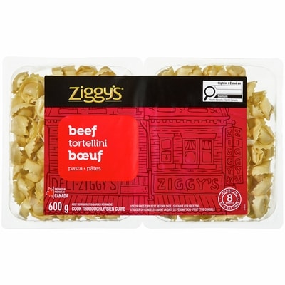 Ziggy's Beef Tortellini 600 g, $0.83/100g