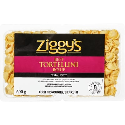 Ziggy’s Tortellini au bœuf 600 g, 0,83 $/100g