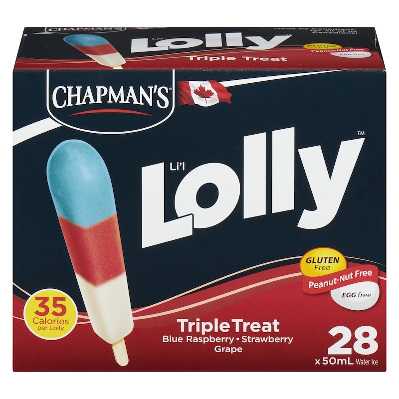 Chapmans Lolly Triple Treat (Blue Raspberry/Strawberry/Grape