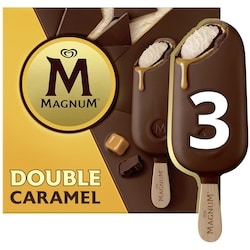 Magnum Barre de Crème Glacée Double Caramel chocolat belge 3x90.0 ml, 2,59 $/100ml
