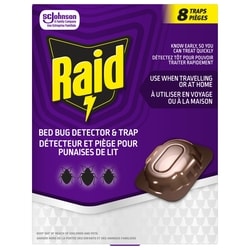 Raid Bed Bug Detector and Trap Insect Killer 8 Traps 8x1.0 ea, $1.75/1ea