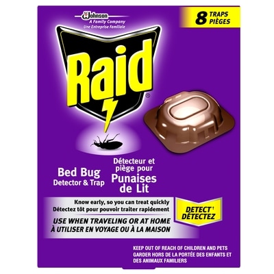 Raid Bed Bug Detector and Trap Insect Killer 8 Traps 8x1.0 ea, $1.75/1ea