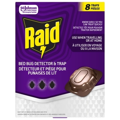 Raid Insecticide Détecteur et pièges pour punaises de lit 8x1.0 ea, 1,75 $/1ch