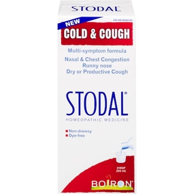 Boiron Stodal sirop multi-symptômes adultes et enfants dès 1 an 200 ml, 7,50 $/100ml