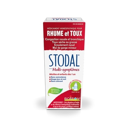 Boiron Stodal sirop multi-symptômes adultes et enfants dès 1 an 200 ml, 7,50 $/100ml