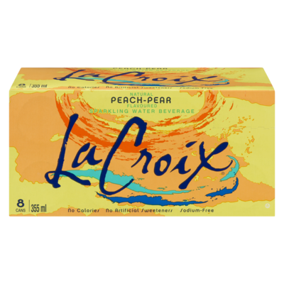 Lacroix Beverage Peach Pear Sparkling Water 8x355.0 ml, $0.25/100ml