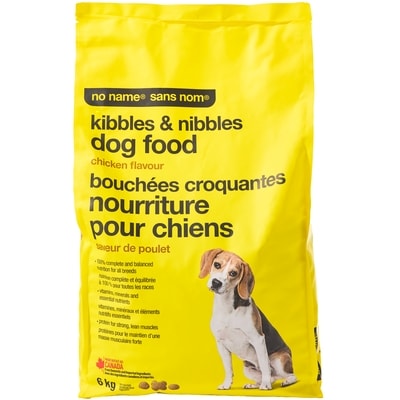 No Name Chicken Flavour Kibbles and Nibbles Dry Dog Food 6 kg, $0.35/100g