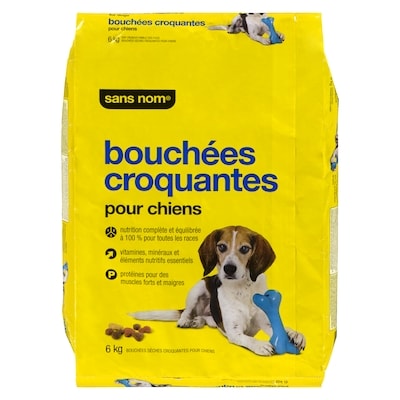 Sans Nom Bouchées croquantes pour chiens 6 kg, 0,33 $/100g