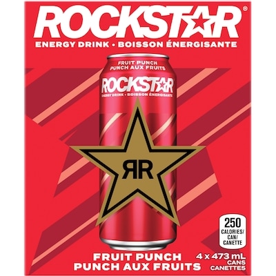 Rockstar Punched Fruit Punch  4x473.0 ml, $0.48/100ml