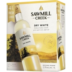 Sawmill Creek Vin blanc sec (Pièce d’identité requise au moment du ramassage) 4 l, 1,17 $/100ml