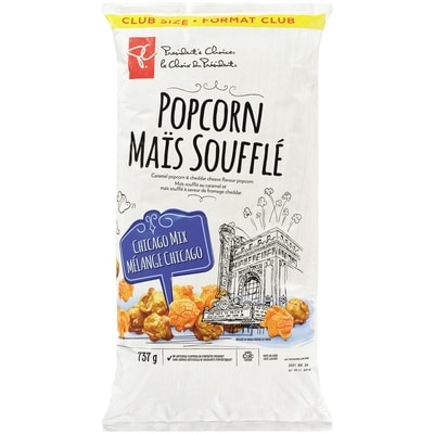 le Choix du Président Maïs soufflé mélange Chicago  737 g, 1,36 $/100g