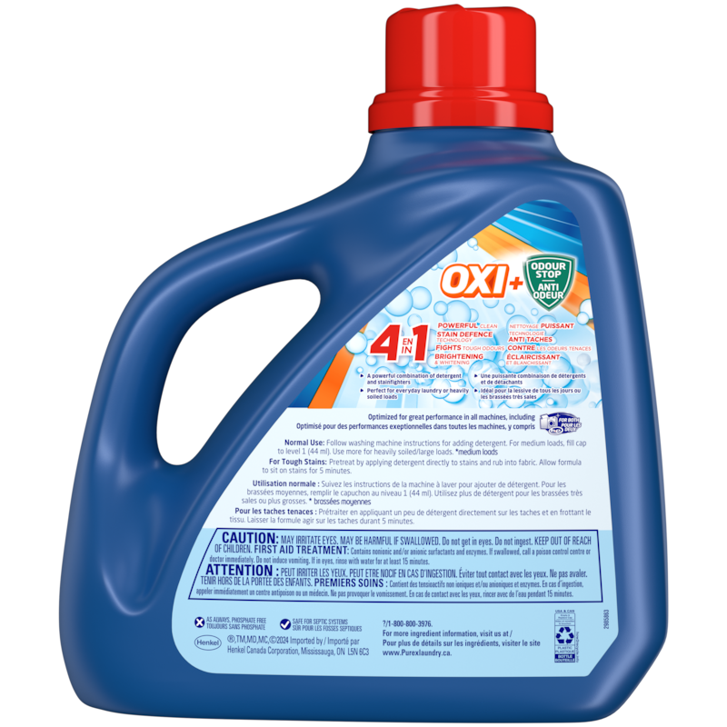 Oxi 4 in 1 Concentrated Liquid Laundry Detergent, 92 Loads