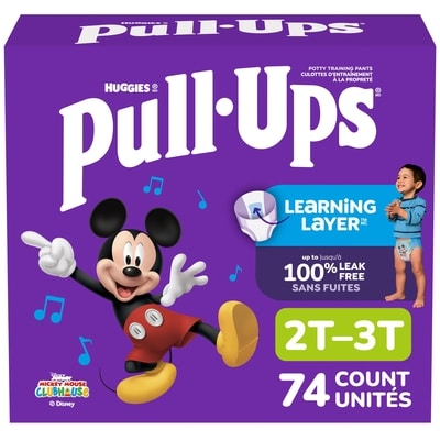 Huggies Sous-vêtements d’entraînement pour garçons, 2T-3T (16 à 34 lb), 74 sous-vêtements 74 ea, 0,49 $/1ch