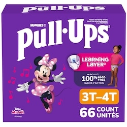 Huggies Sous-vêtements d’entraînement pour filles, 3T–4T (32–40 lb) 66 sous-vêtements 66 ea, 0,50 $/1ch