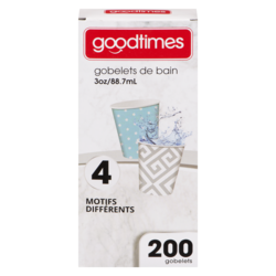 Goodtimes Gobelets de salle de bain, 89 ml (3 oz) 1 ea, 0,04 $/1ch