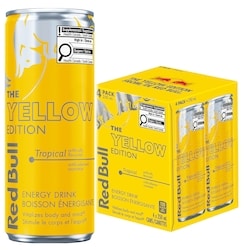 Red Bull Energy Drink, Tropical, (4 pack) 4x250.0 ml