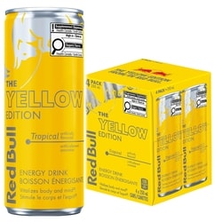 Red Bull Energy Drink, Tropical, (4 pack) 4x250.0 ml