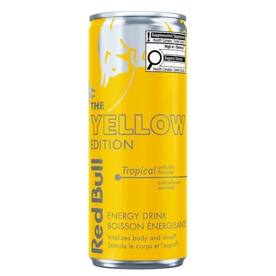 Red Bull Energy Drink, Tropical  (Single Can) 1 ea, $0.75/1ea