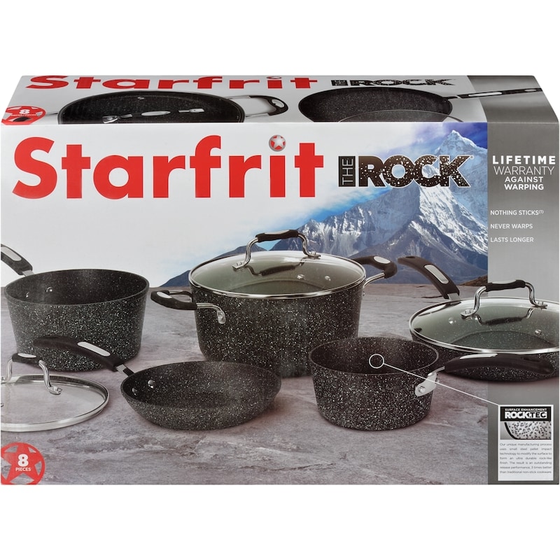 The Rock 8 Piece Forged Cookware Set