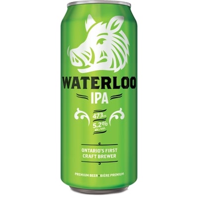 Waterloo IPA (Pièce d’identité requise au moment du ramassage) 473 ml, 0,73 $/100ml