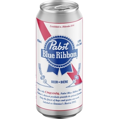 Pabst Beer 4.9% (ID required at pick-up) 473 ml, $0.52/100ml